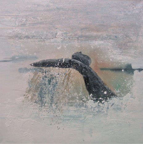 "Plunge", acrylics on canvas, 150 x 150 cm, from 2006